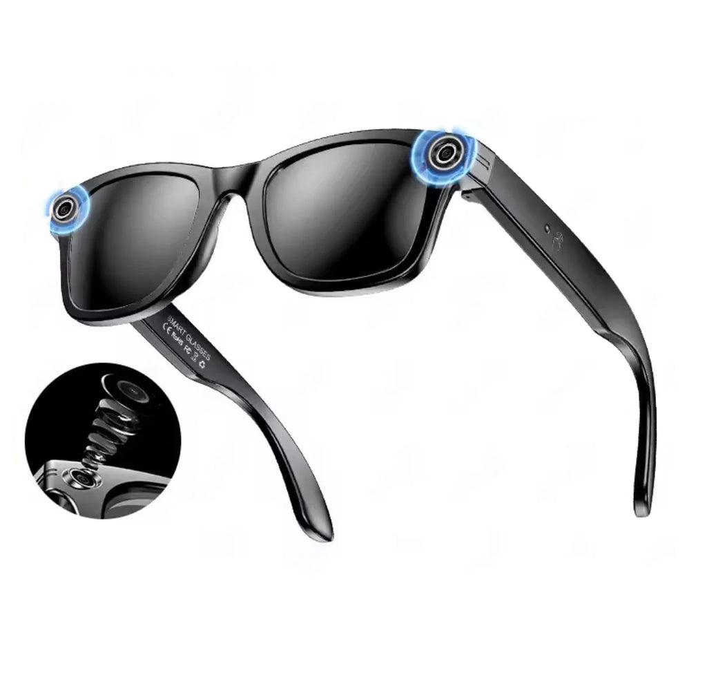 AI Smart Sonnenbrille | 8MP Kamera mit Echtzeit-Übersetzung | Multifunktionale Brille für Reisen und Kommunikation