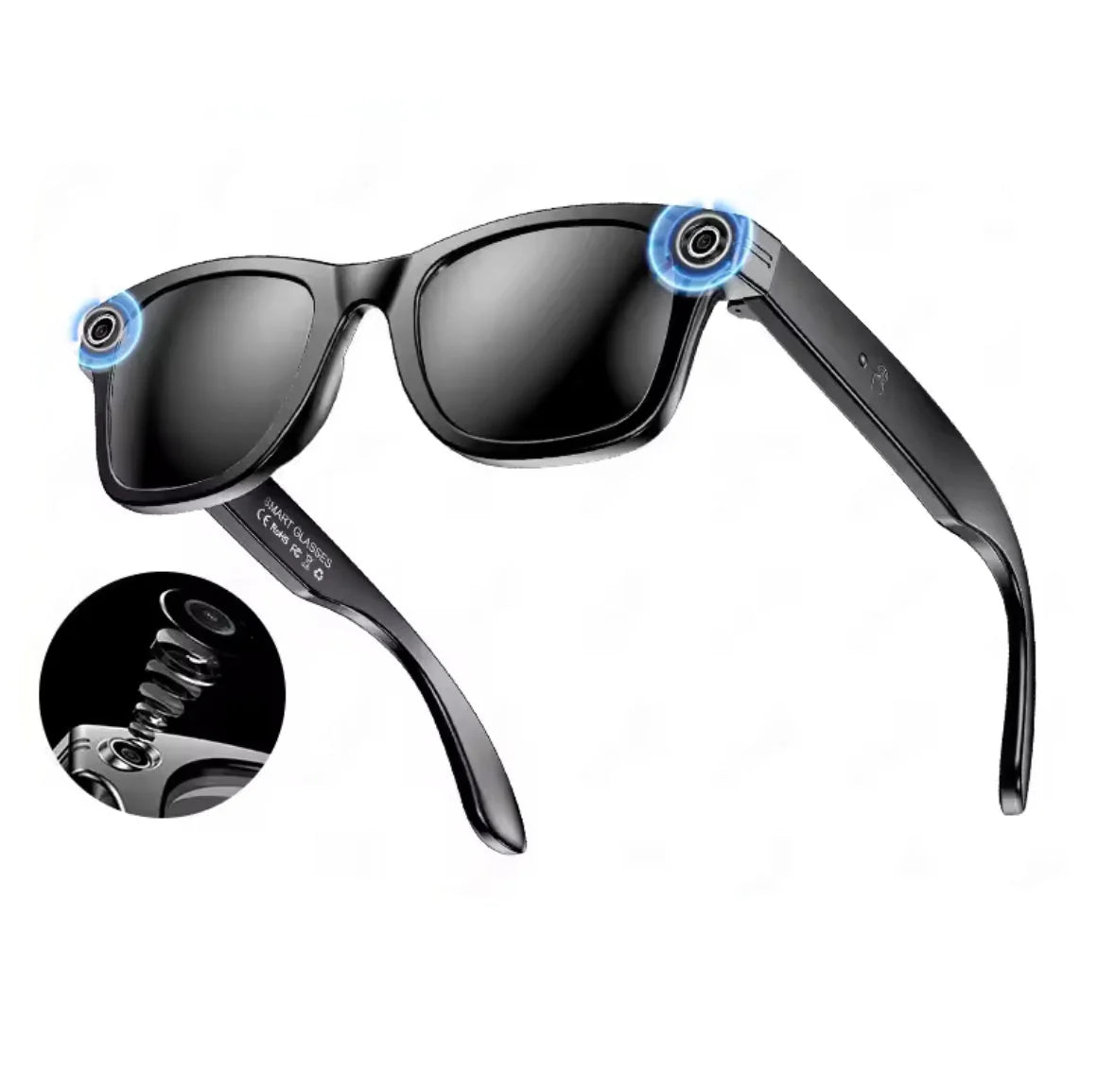 AI Smart Sonnenbrille | 8MP Kamera mit Echtzeit-Übersetzung | Multifunktionale Brille für Reisen und Kommunikation