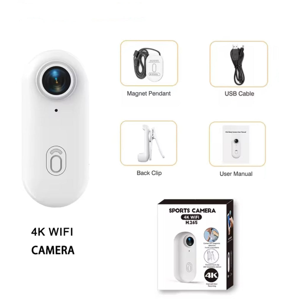 Action Cam | 4K Outdoor Kamera mit Automatischer Stabilisation | Wasserdicht bis 30m für Ununterbrochene Abenteuer 0