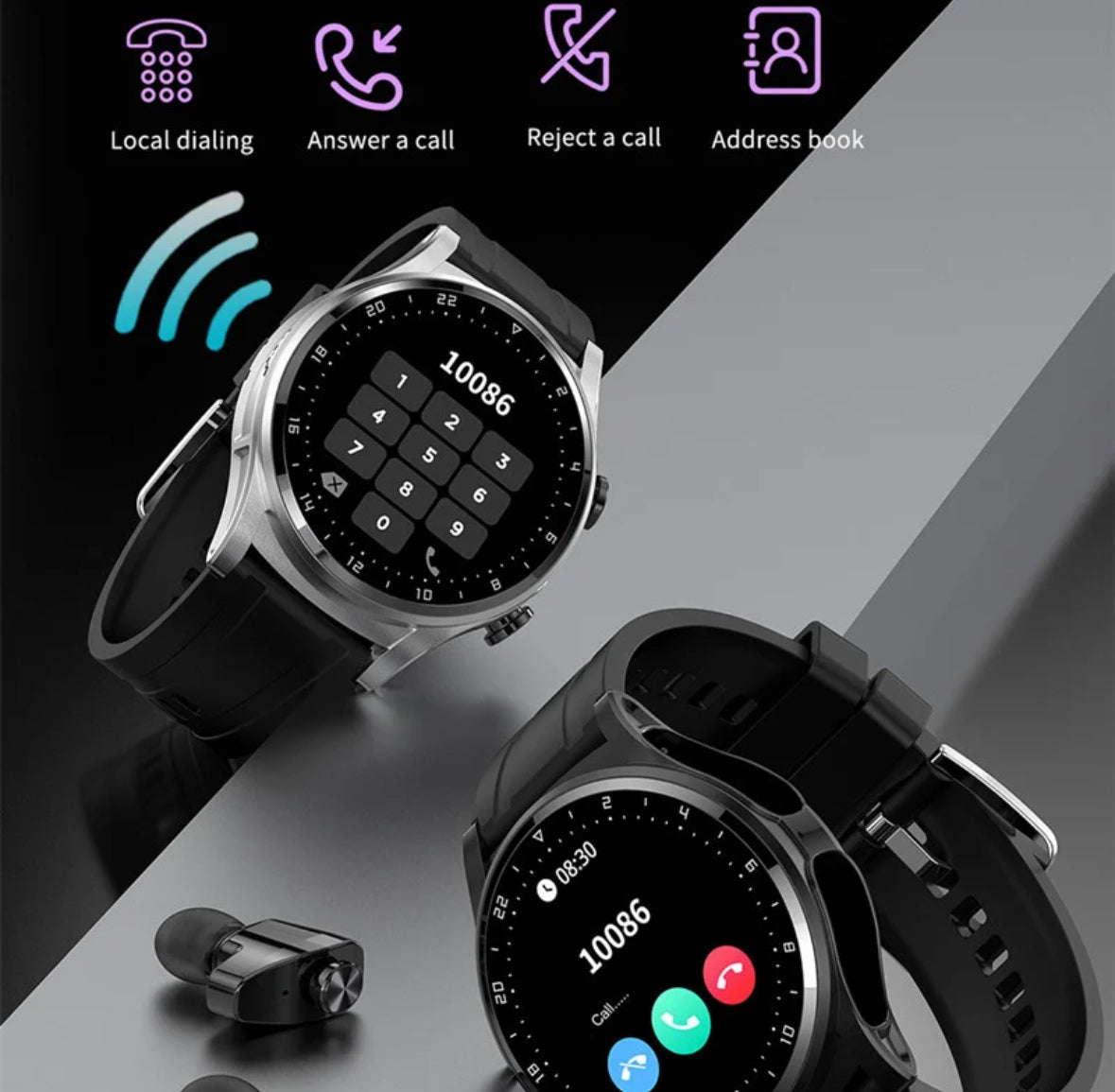 All-in-One Smartwatch mit Geräuschunterdrückenden Kopfhörern | Fitness Tracker und Sprachassistent für iOS und Android 6