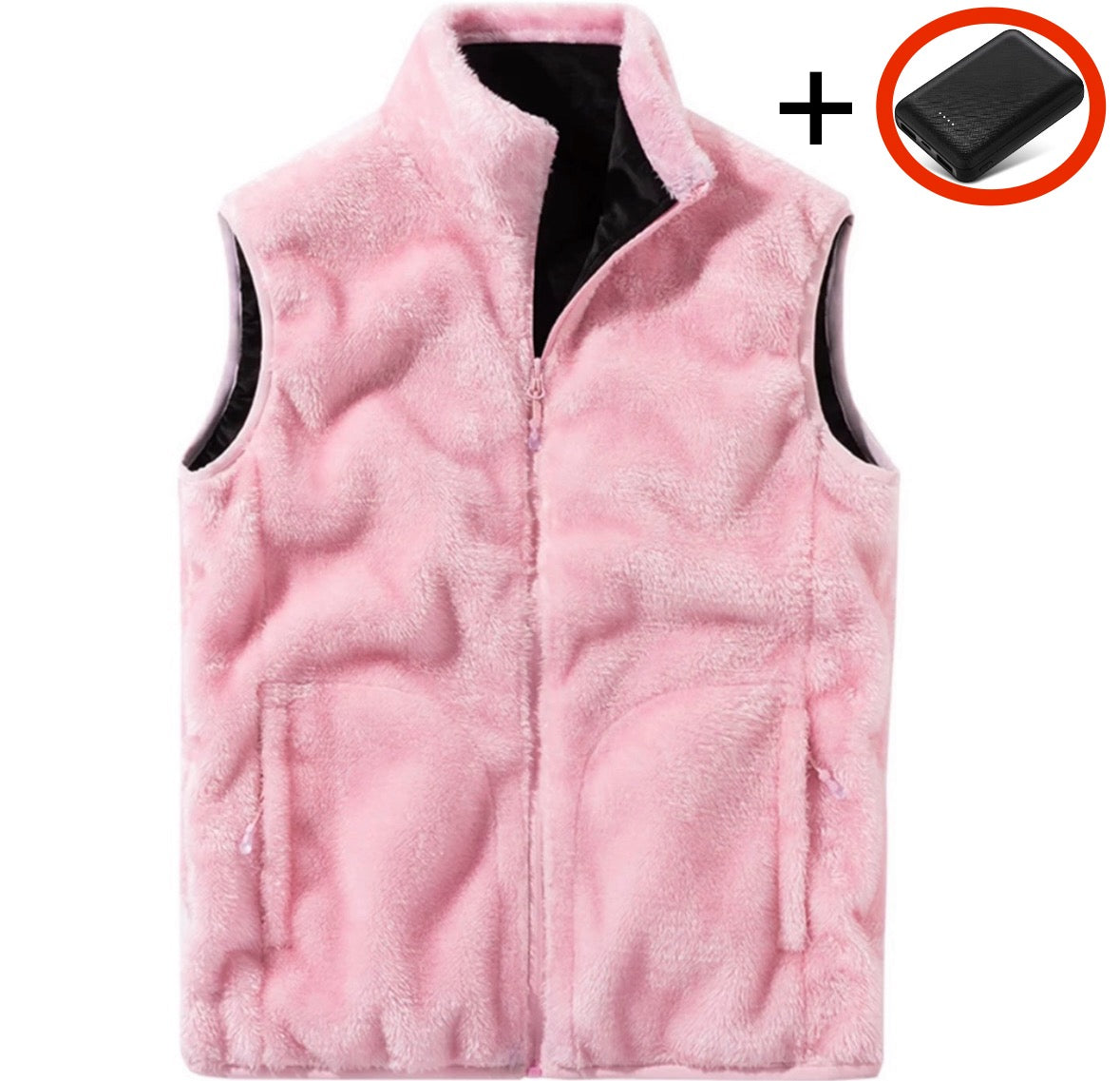 Beheizbare Fleece Weste mit USB-Heizfunktion und 3 Wärmestufen | Waschbare und Bequeme Weste für Männer und Frauen