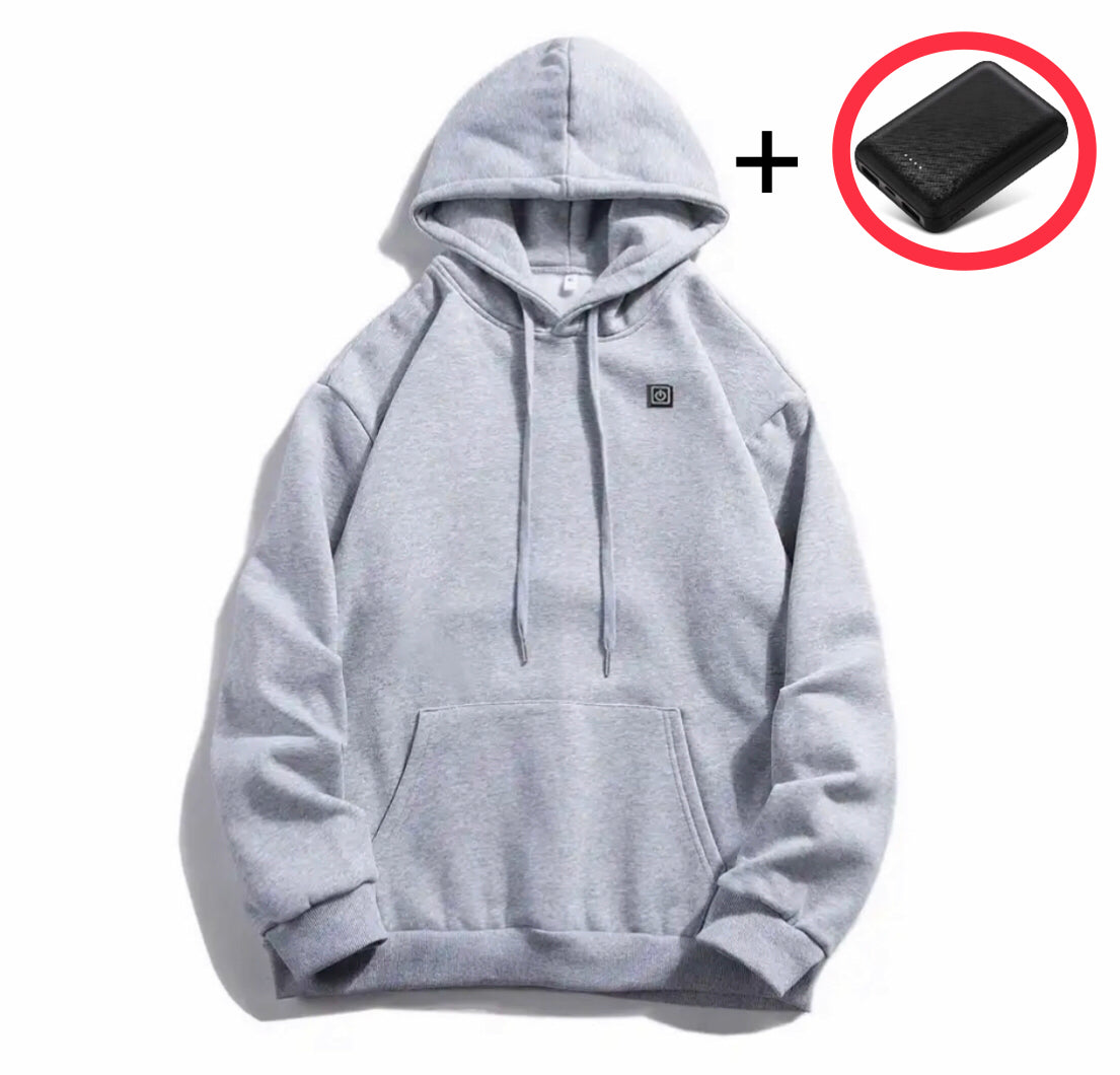Beheizbarer Wärme Hoodie | USB Beheizbarer Pullover mit 3 Wärmestufen | Hochwertiges Material für Optimalen Komfort