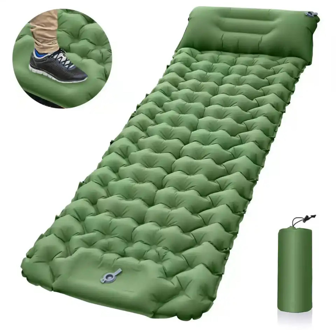 Camping Komfort | Selbst Aufblasende Camping Matte mit Wasserabweisender Oberfläche | Leicht und Praktisch für Bequemes Schlafen 1