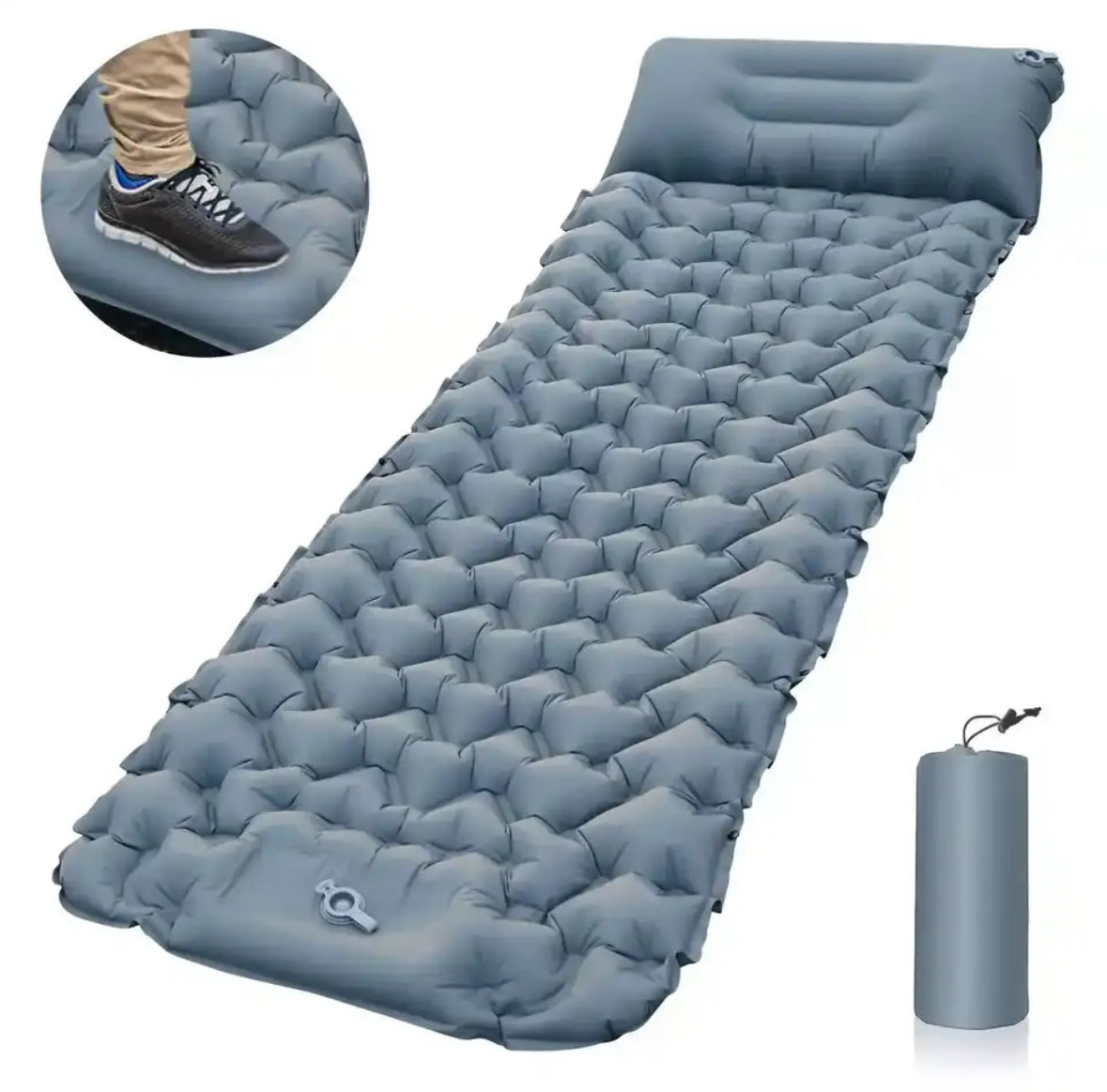 Camping Komfort | Selbst Aufblasende Camping Matte mit Wasserabweisender Oberfläche | Leicht und Praktisch für Bequemes Schlafen 4