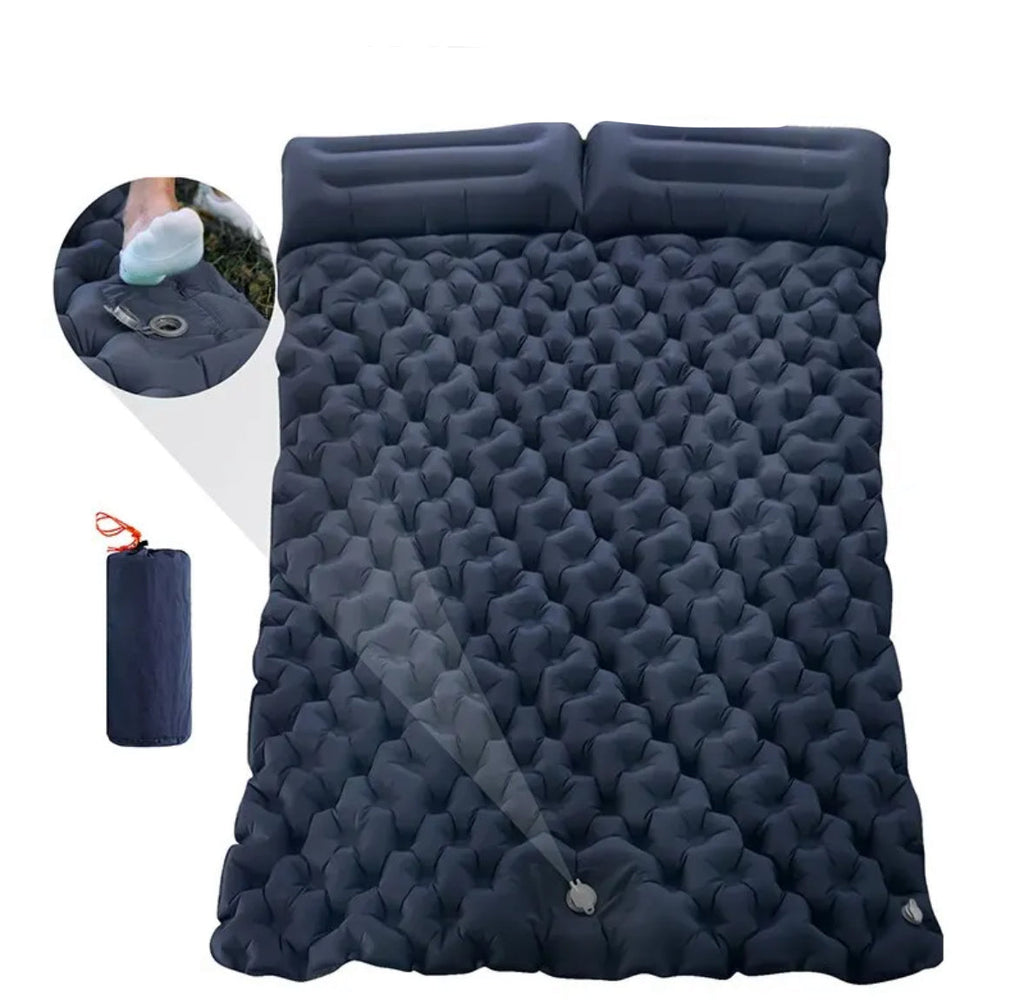 Camping Komfort | Selbst Aufblasende XXL Camping Matte für 2 Personen mit Wasserabweisender Oberfläche | Leicht und Praktisch für Unterwegs 1