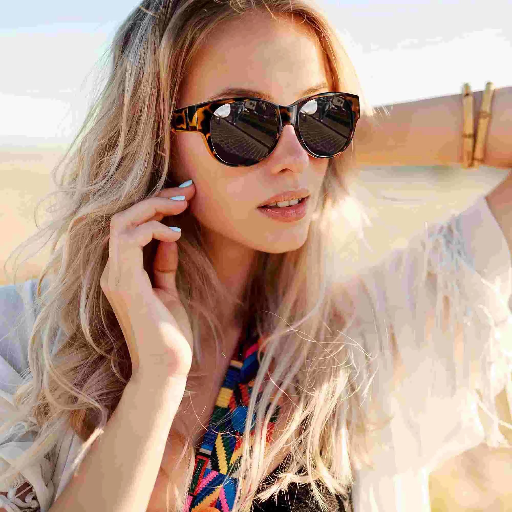 Elegante Clip-on Sonnenbrille | Polarisierte UV400 Gläser für Brillenträgerinnen | Cat-Eye Design für optimalen Sonnenschutz 3