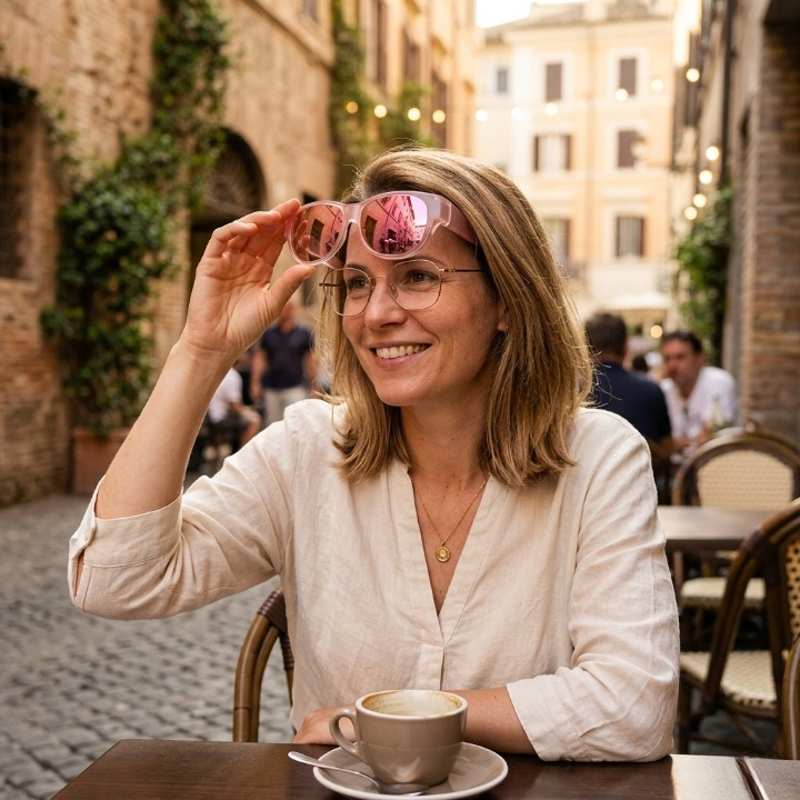 Elegante Clip-on Sonnenbrille | Polarisierte UV400 Gläser für Brillenträgerinnen | Cat-Eye Design für optimalen Sonnenschutz 5