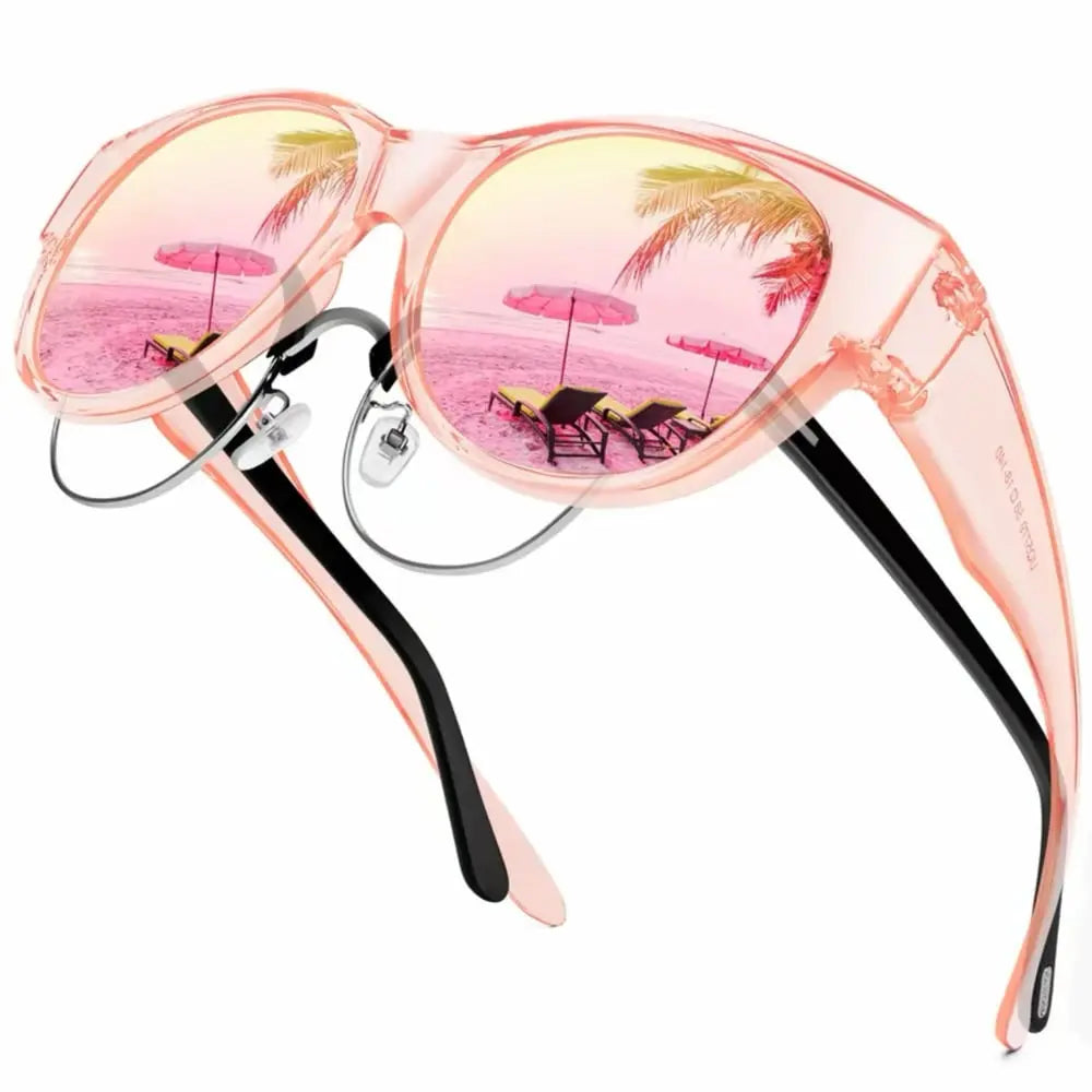 Elegante Clip-on Sonnenbrille | Polarisierte UV400 Gläser für Brillenträgerinnen | Cat-Eye Design für optimalen Sonnenschutz 8