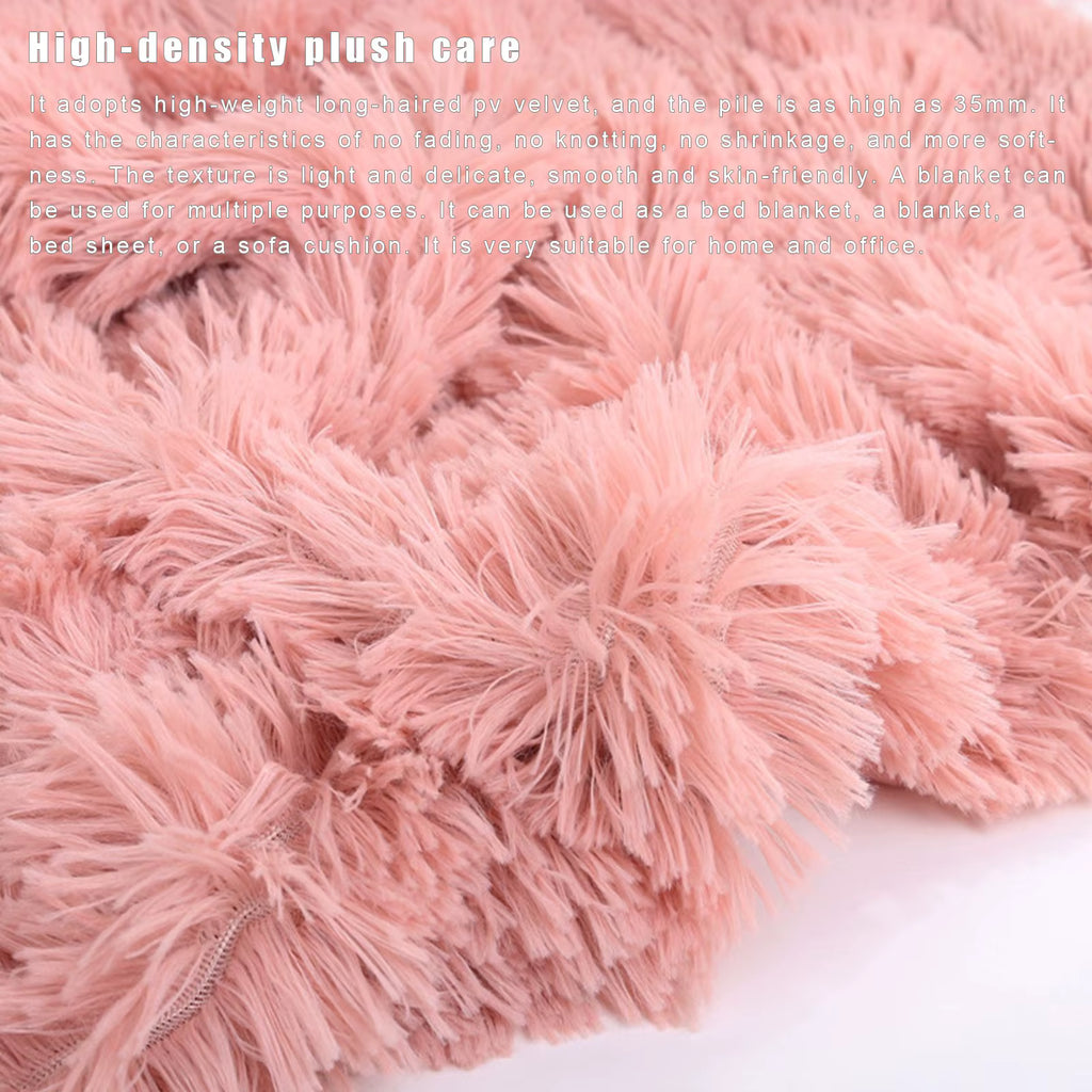 Elegante Kunstfell-Überwurfdecke | Superweich und Warm für Sofa und Bett