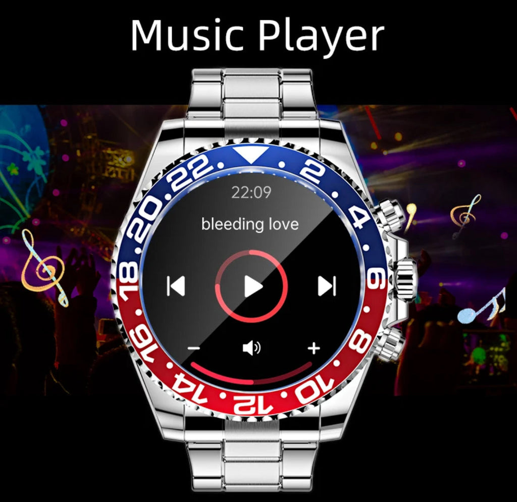 Elegante Smartwatch | Luxus-Smartwatch mit HD Bildschirm & Sportmodi | Perfekt für Alltag und Fitness 7