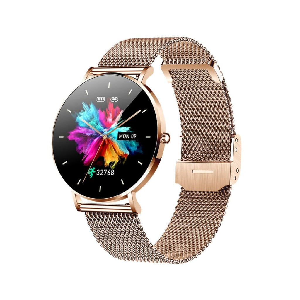 Elegante Smartwatch | Slim Design mit Herzfrequenzüberwachung | Multifunktionale Fitnessuhr für Alltag und Sport 4