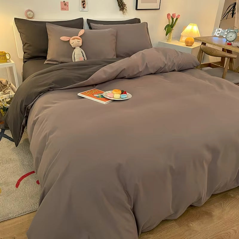 Eleganter Bettbezug | Atmungsaktiver Stoff für Doppel-/Queensize Betten | Langlebig und Pflegeleicht für Optimalen Schlafkomfort