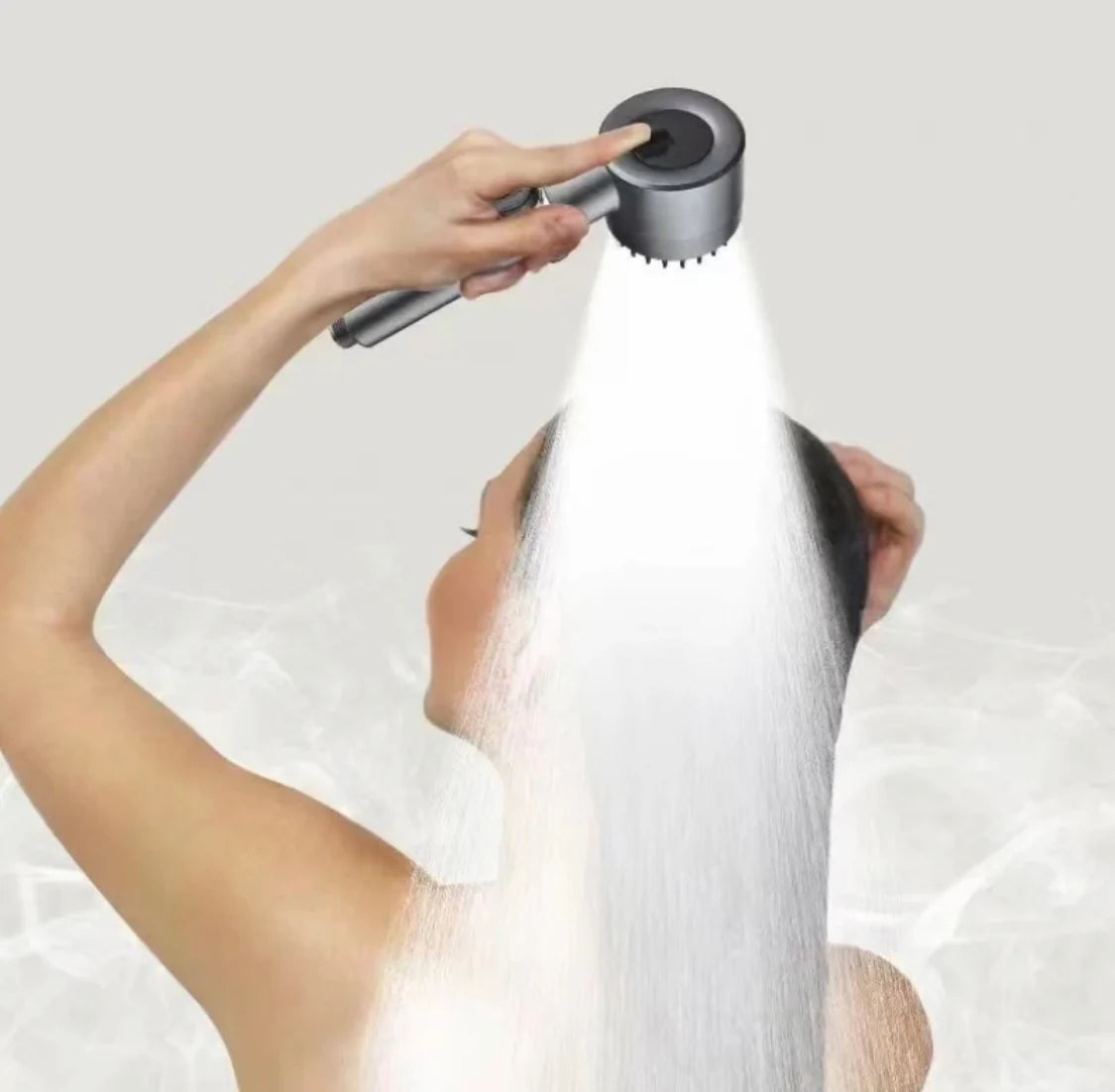 Wassersparender 4 in 1 Duschkopf | Duschbrause mit Filter und Wassersparfunktion | 3 Modi für Effizienz und Komfort