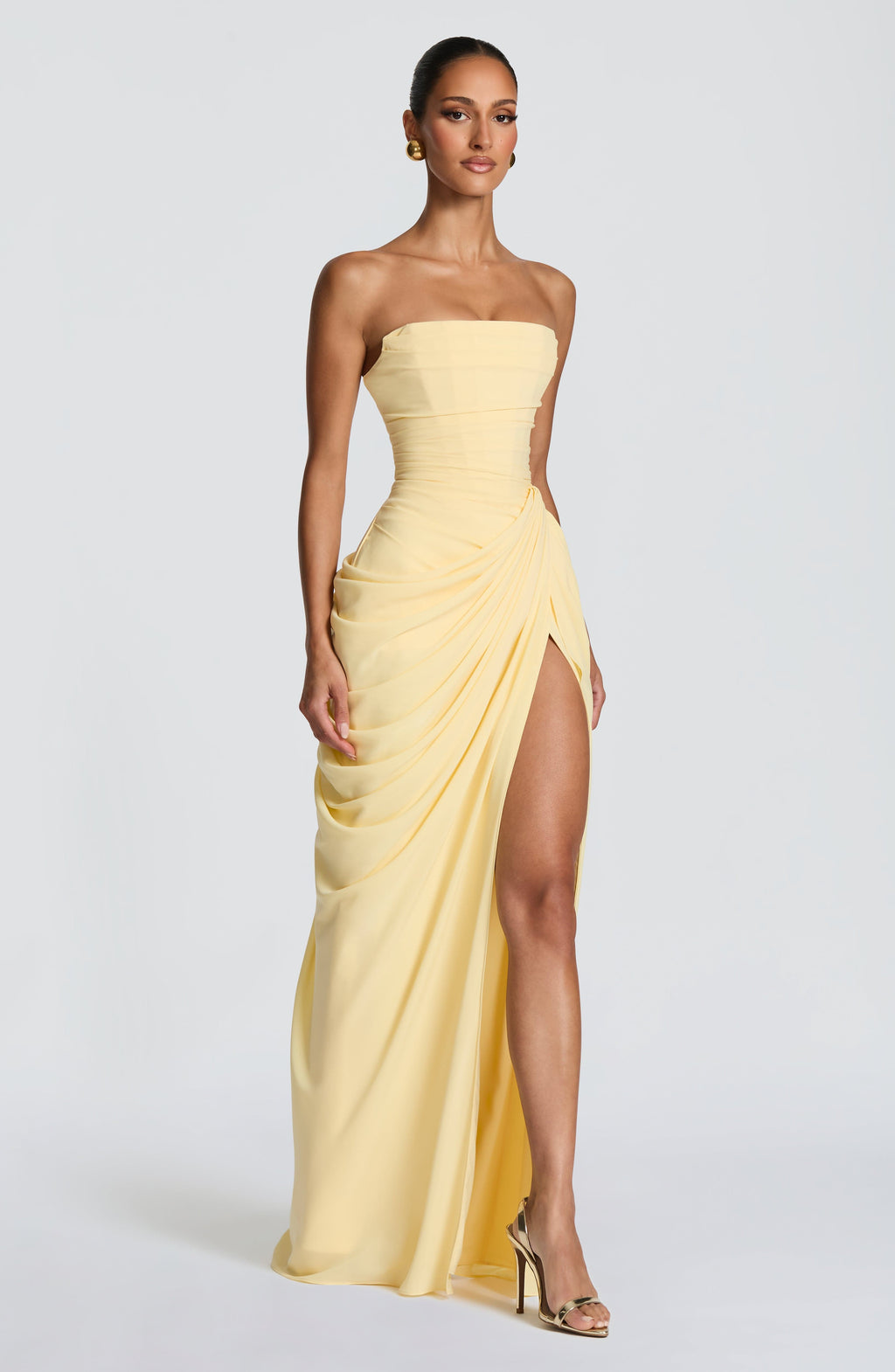 Elegantes Maxikleid | Trägerloses Design mit Asymmetrischer Drapierung | Perfekt für Unvergessliche Glamour-Momente 3