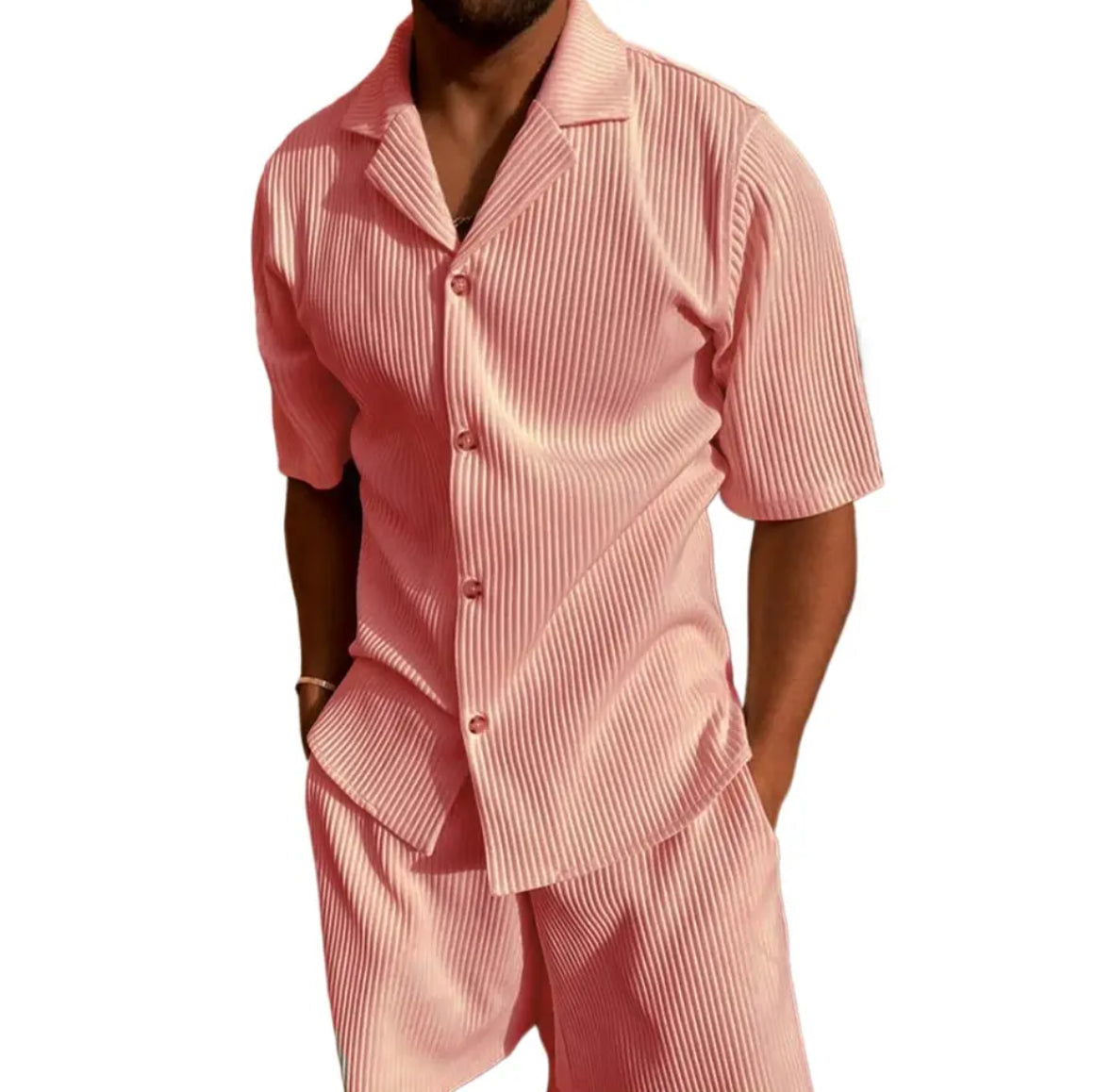 Elegantes Sommer-Set für Männer | Hochwertiges Hemd und Hose mit Schlichtem Design | Vielseitig Einsetzbar für Stil und Komfort