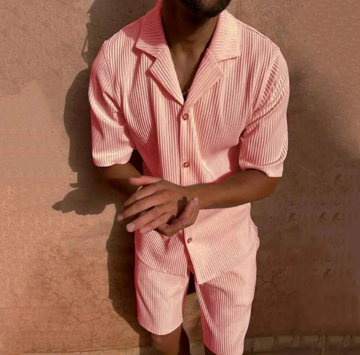 Elegantes Sommer-Set für Männer | Hochwertiges Hemd und Hose mit Schlichtem Design | Vielseitig Einsetzbar für Stil und Komfort