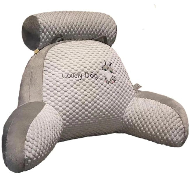 Ergonomisches Dreieckskissen | Rückenstützkissen mit Atmungsaktivem Baumwollbezug | Ideal für Entspannung und Gesunde Sitzhaltung 0