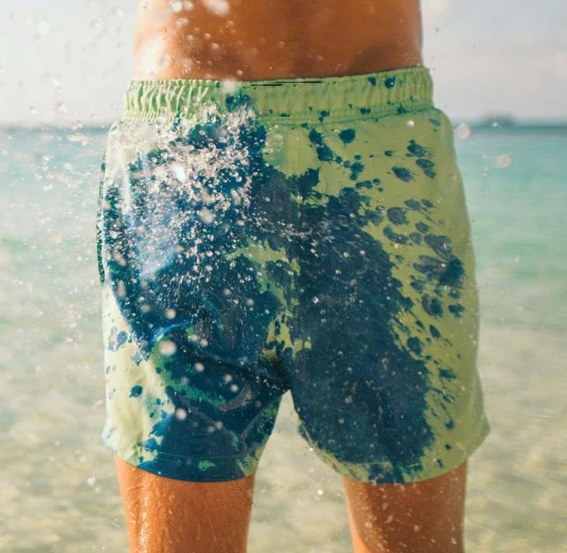 Farbwechselnde Badehose | Temperaturabhängige Farbänderung für Spaß im Wasser 2