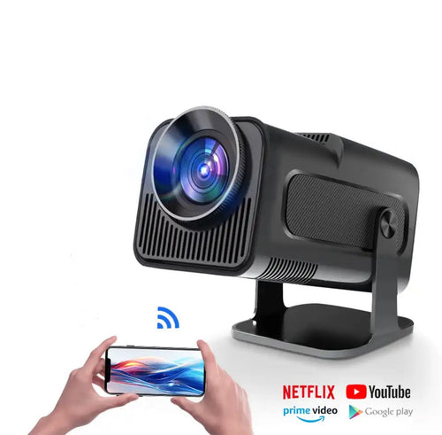 HY320 | 4K Projektor Beamer mit Android 11.0 und Automatischer Schiefenkorrektur | Brillante Bildqualität für Heimkinoerlebnis 0