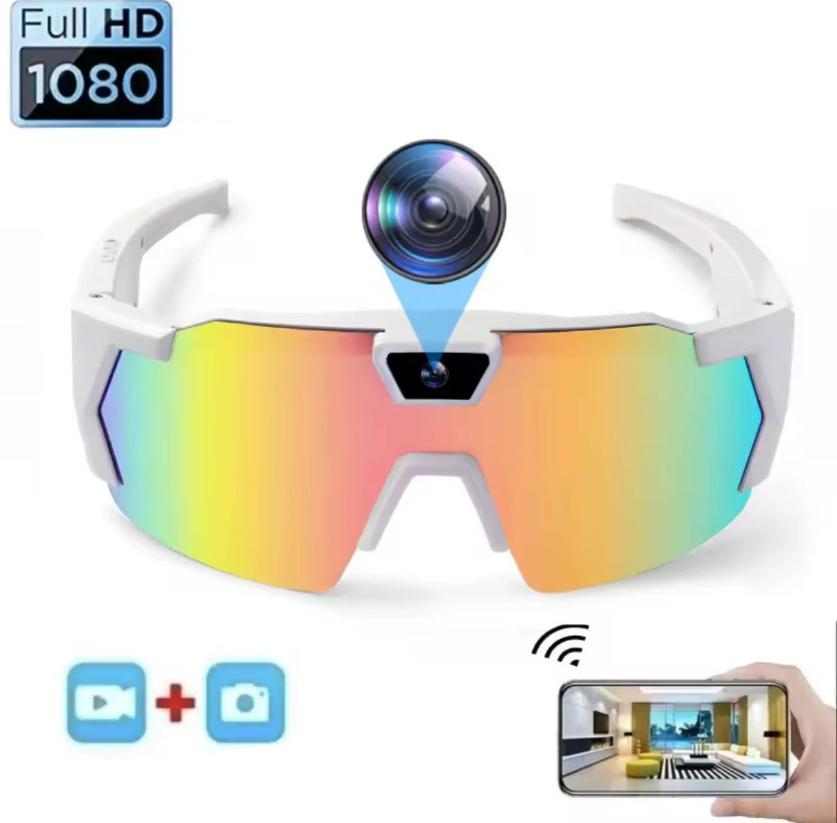 Innovative Action Cam Sonnenbrille mit HD 1080P und Bildstabilisierung | Perfekt für Freihandaufnahmen und Abenteuer