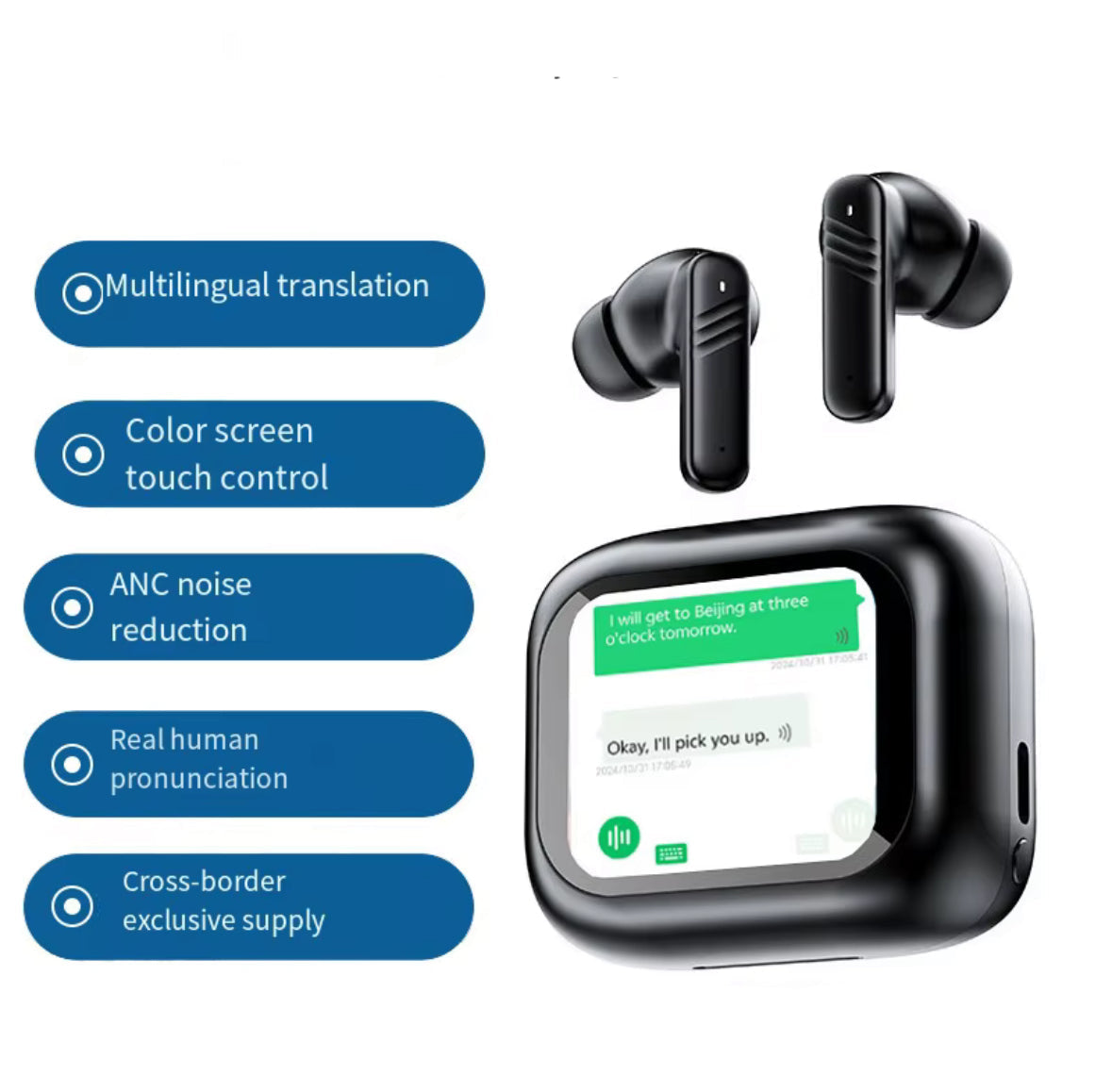Intelligente Übersetzungs-Kopfhörer | Touch gesteuert mit Noise Cancelling | Echtzeit Übersetzung für mühelose Kommunikation 6