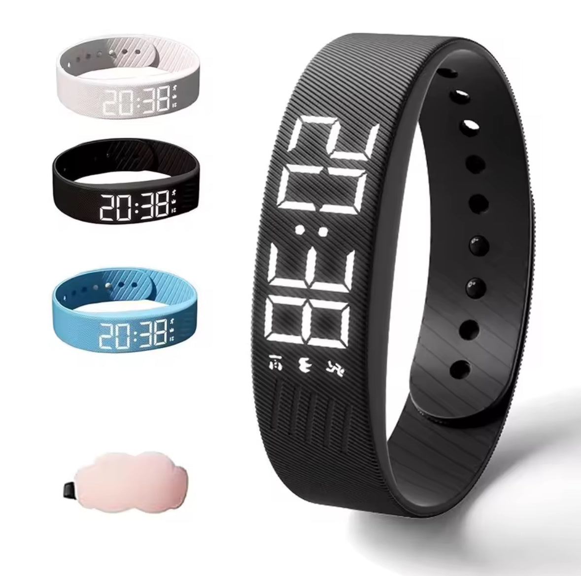 Intelligentes Fitness-Armband | Smart Tracking Vibrationswecker mit Gesundheitsüberwachung | Wasserdicht für Aktive Lebensweise 1