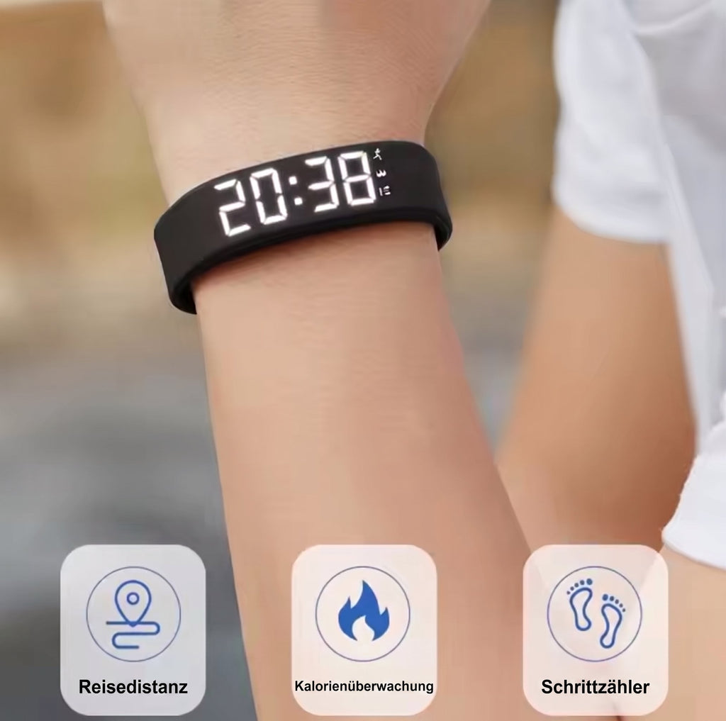 Intelligentes Fitness-Armband | Smart Tracking Vibrationswecker mit Gesundheitsüberwachung | Wasserdicht für Aktive Lebensweise 8
