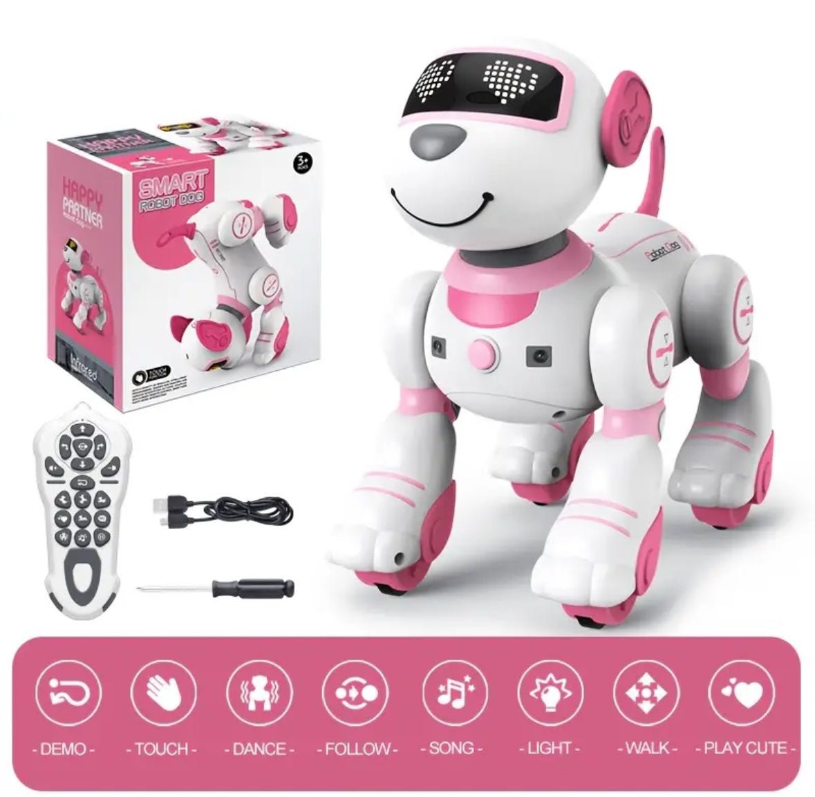 Interaktiver Haustier Roboter | Touch-gesteuertes Spielzeug mit Musik & Tanz | Unterhaltsamer Begleiter für Kinder und Erwachsene 5