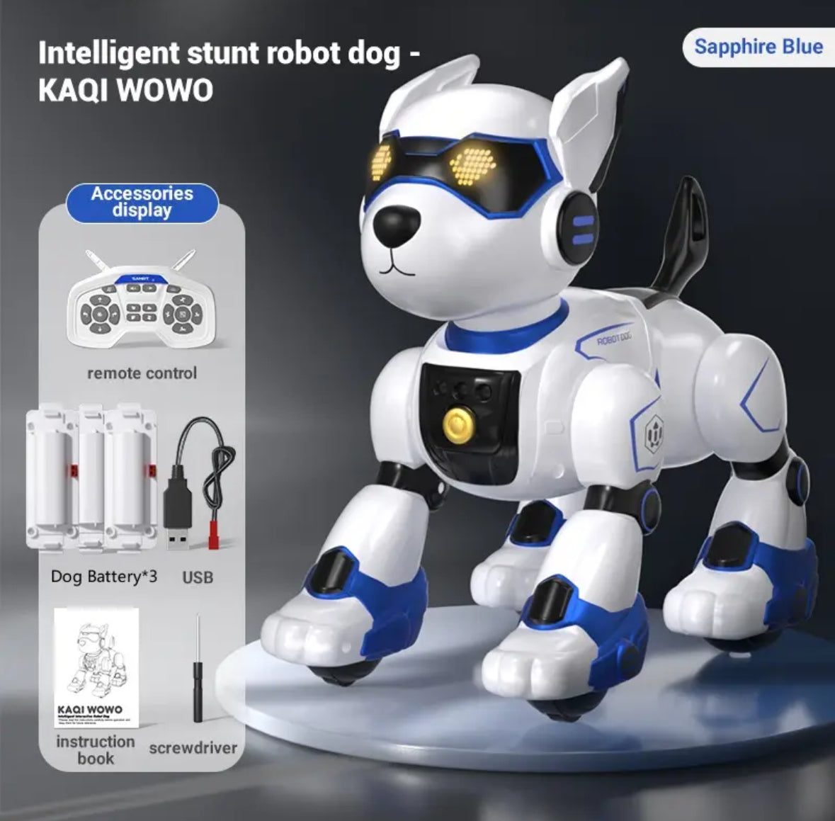 Interaktiver Stunt Roboterhund mit Gestensteuerung und Touch-Funktion für endlosen Spaß 0