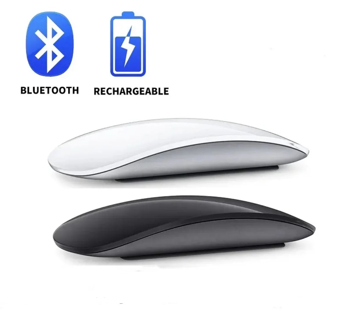 Kabellose Bluetooth Computer Maus mit 2 Monaten Akkulaufzeit | Ergonomisches Design für Komfort und Flexibilität