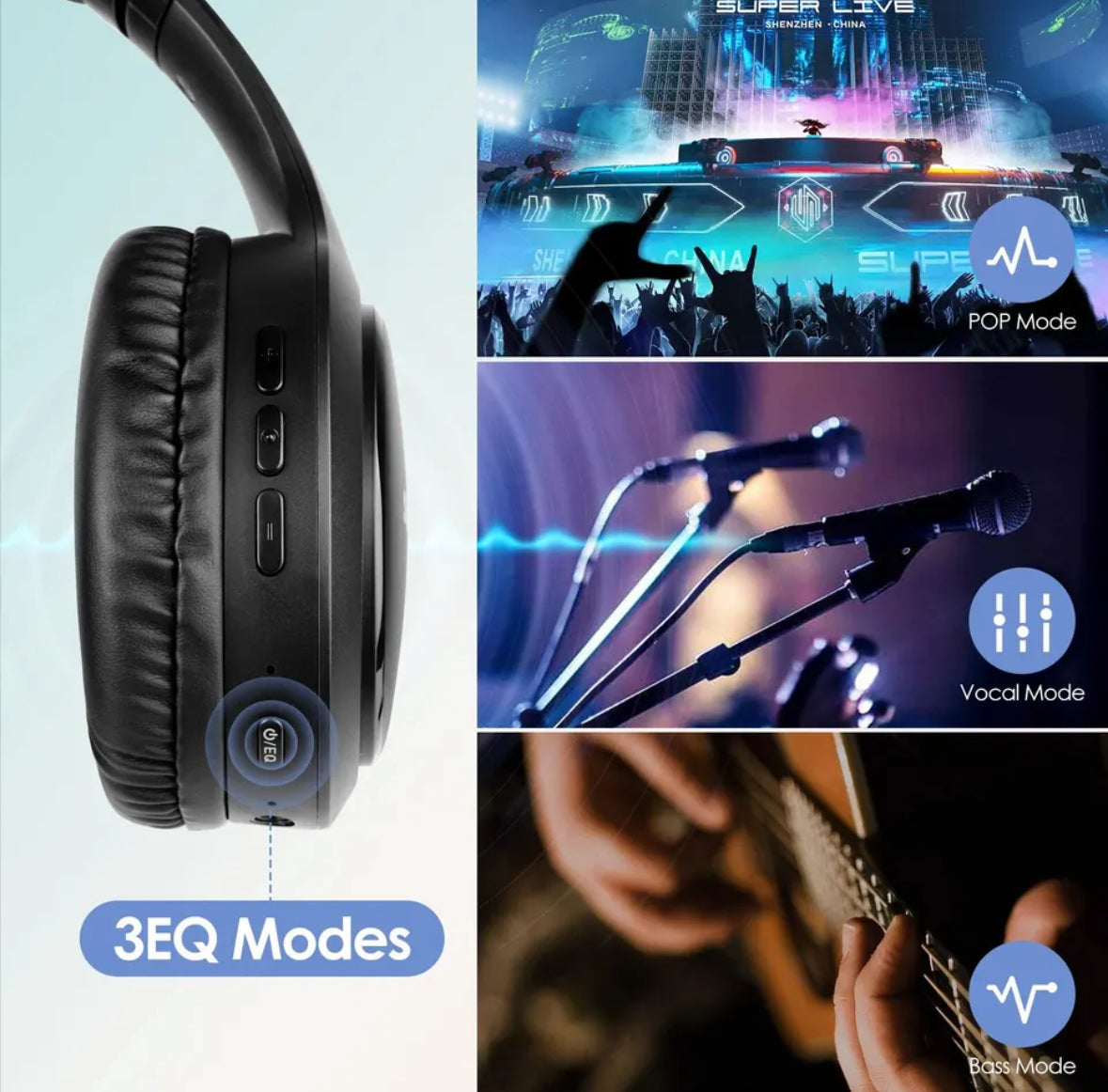 Kabellose Bluetooth Kopfhörer | Geräuschunterdrückung & Stereo Sound | Faltbar für 28 Stunden Hörgenuss 4