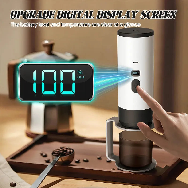 Tragbare 3-in-1 Kaffeemaschine mit 15 Bar Druck | Flexibles Brühsystem für Perfekten Espresso