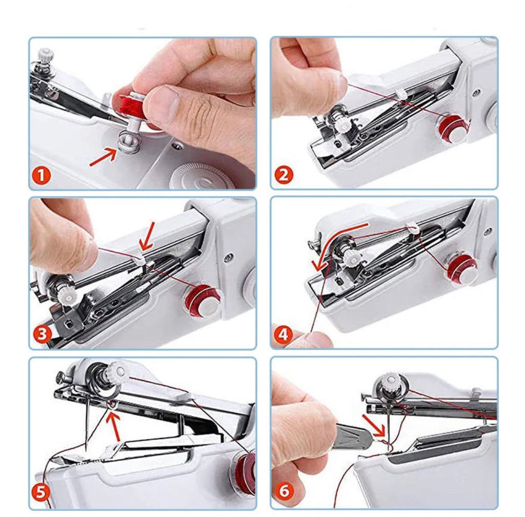 Kreativ Nähmaschine | Elektrische Hand Nähmaschine mit Akku-Betrieb | Ideal für Flicken und Designen 2