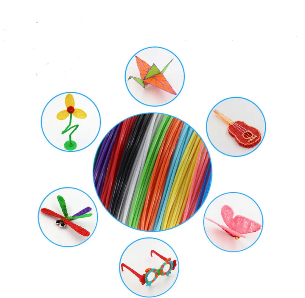 Kreativ Stift | 3D-Drucker Stift mit LED-Display und Umweltfreundlichem PLA Filament für Künstlerische Projekte 3