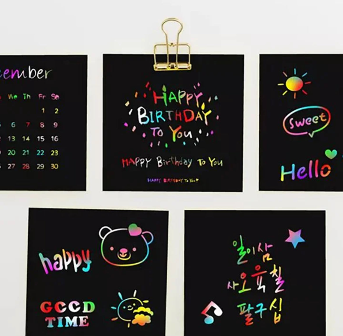 Kreative Kratzblätter | 100 Bunte Mal-Karten für Interaktive Kunst | Fördert Kreativität und Fantasie 3