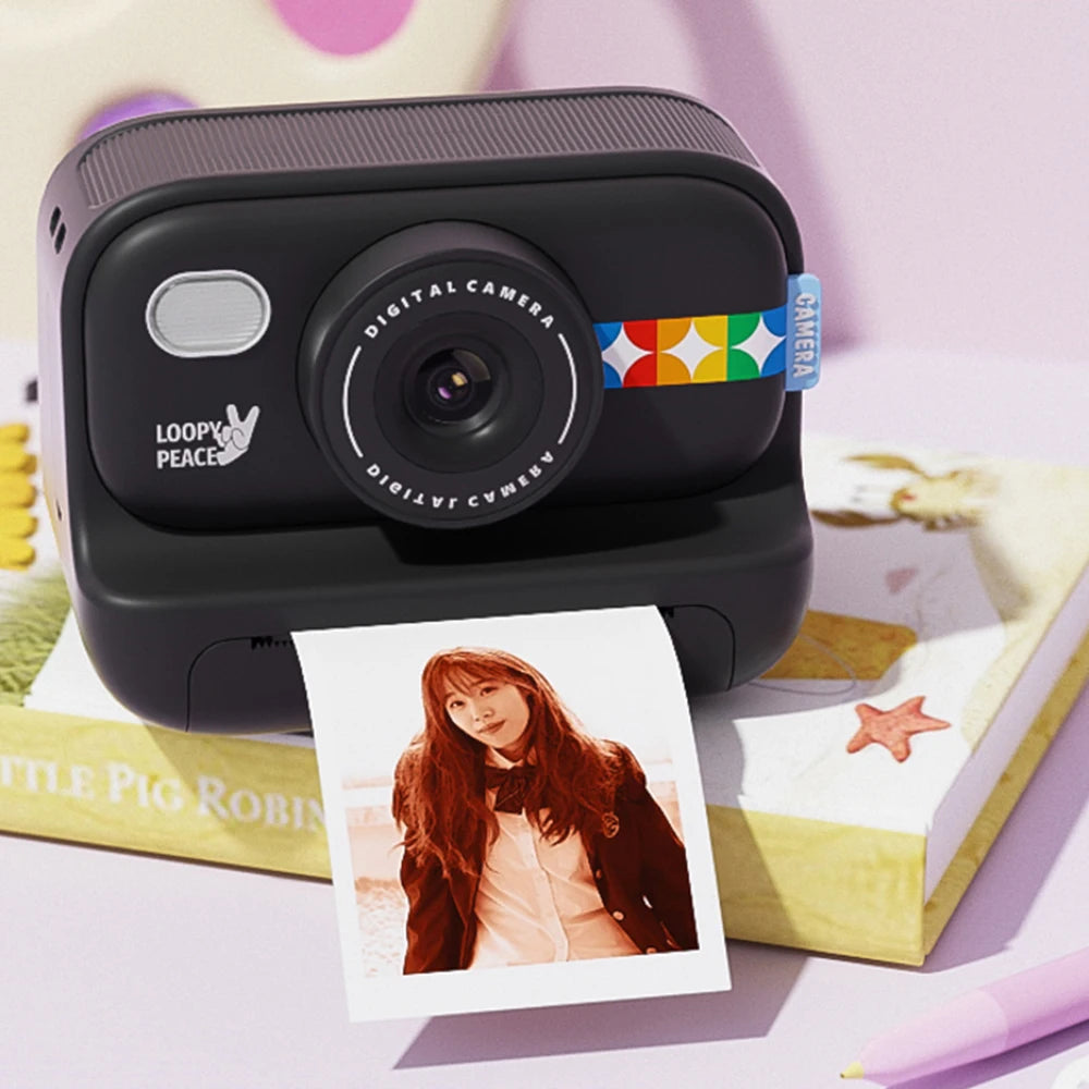 Kreative Sofortbildkamera für Kinder | Sofortbild Kamera mit 1080P HD & 15 Szenenfiltern | Perfektes Geschenk für Spass und Kreativität