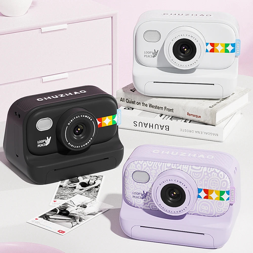 Kreative Sofortbildkamera für Kinder | Sofortbild Kamera mit 1080P HD & 15 Szenenfiltern | Perfektes Geschenk für Spass und Kreativität