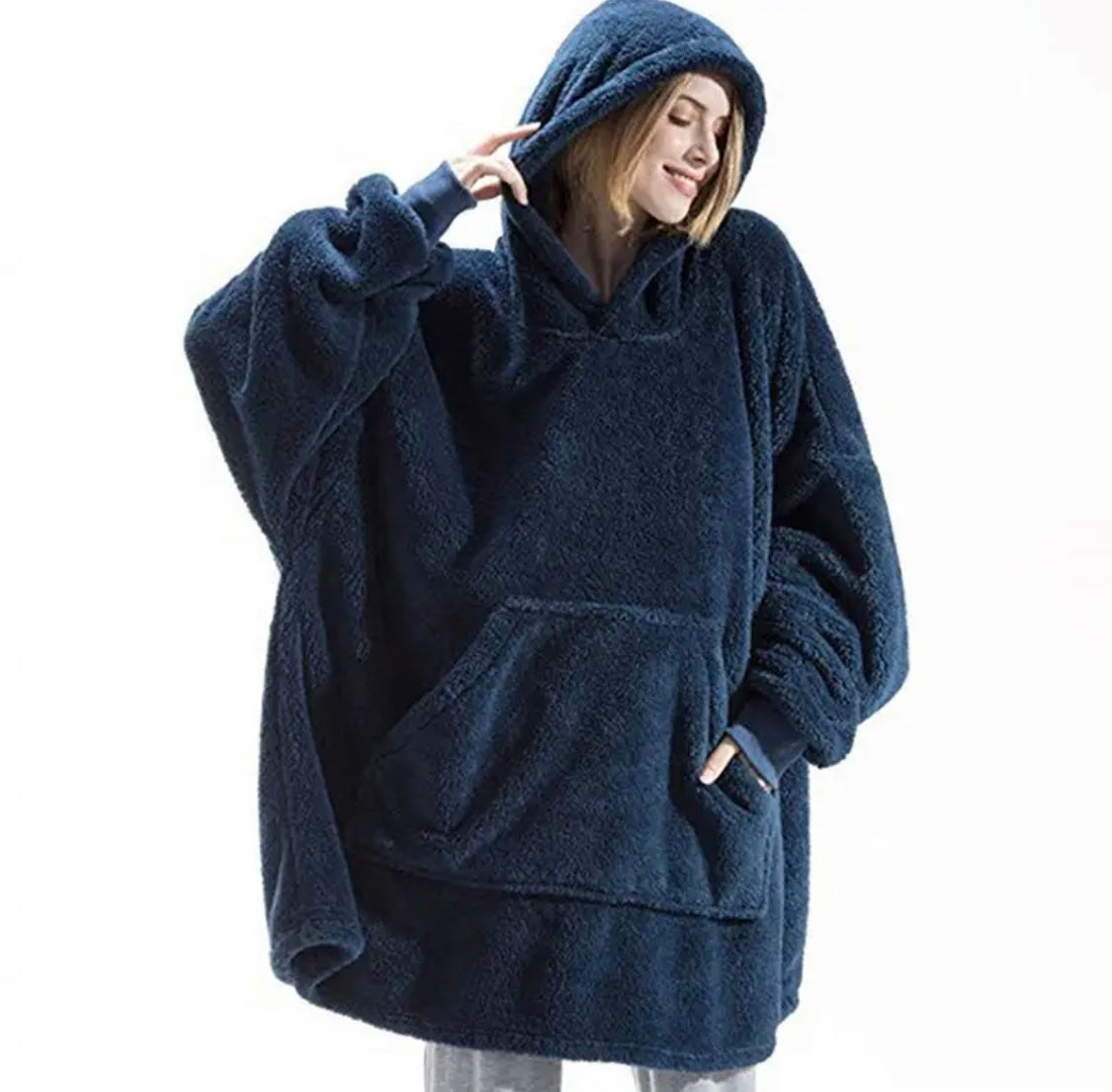 Kuschelpullover | Flauschiger Oversized Pullover mit 3 Wärmestufen | Bequeme Einheitsgröße für ultimativen Komfort