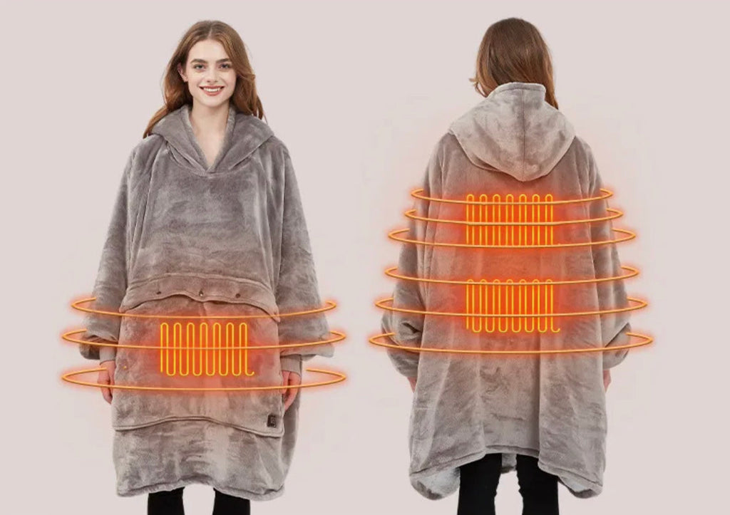 Kuschelpullover | Flauschiger Oversized Pullover mit 3 Wärmestufen | Bequeme Einheitsgröße für ultimativen Komfort
