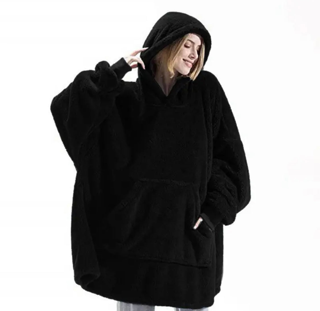 Kuschelpullover | Flauschiger Oversized Pullover mit 3 Wärmestufen | Bequeme Einheitsgröße für ultimativen Komfort