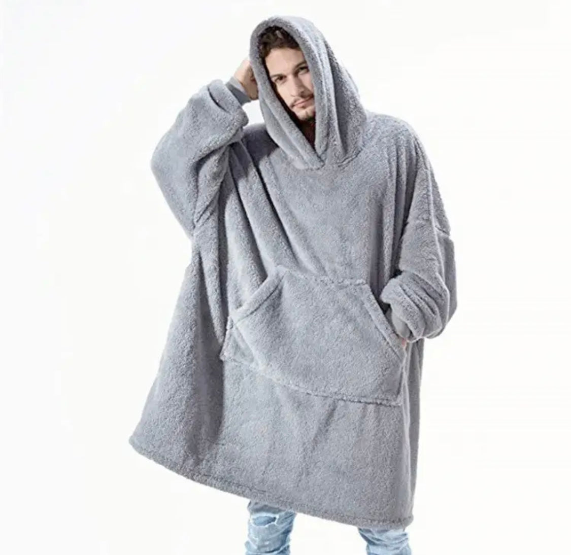 Kuschelpullover | Flauschiger Oversized Pullover mit 3 Wärmestufen | Bequeme Einheitsgröße für ultimativen Komfort