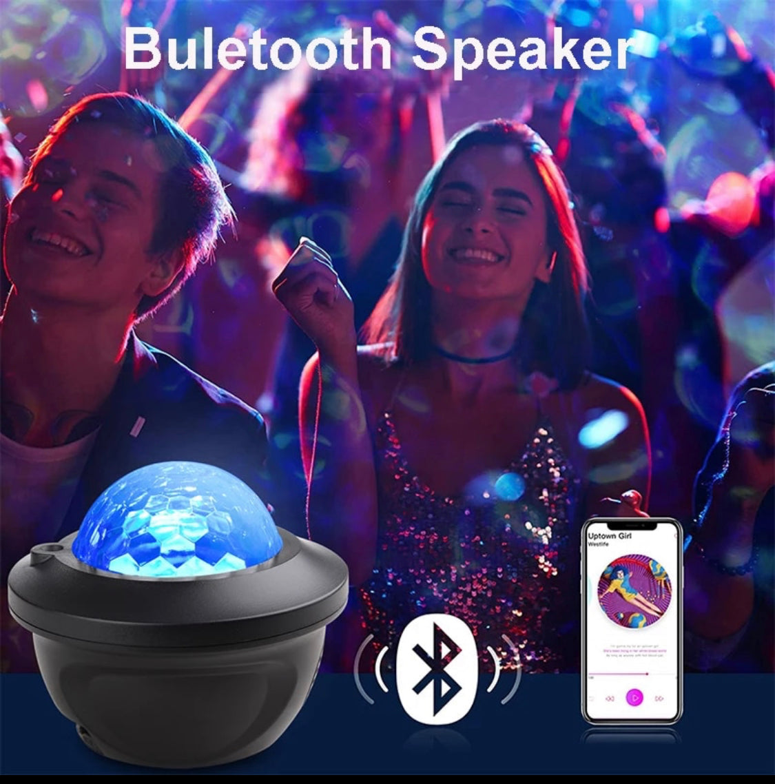 LED-Galaxy-Projektor mit Bluetooth Lautsprecher | App-Steuerung für entspannende Atmosphäre im Raum 2