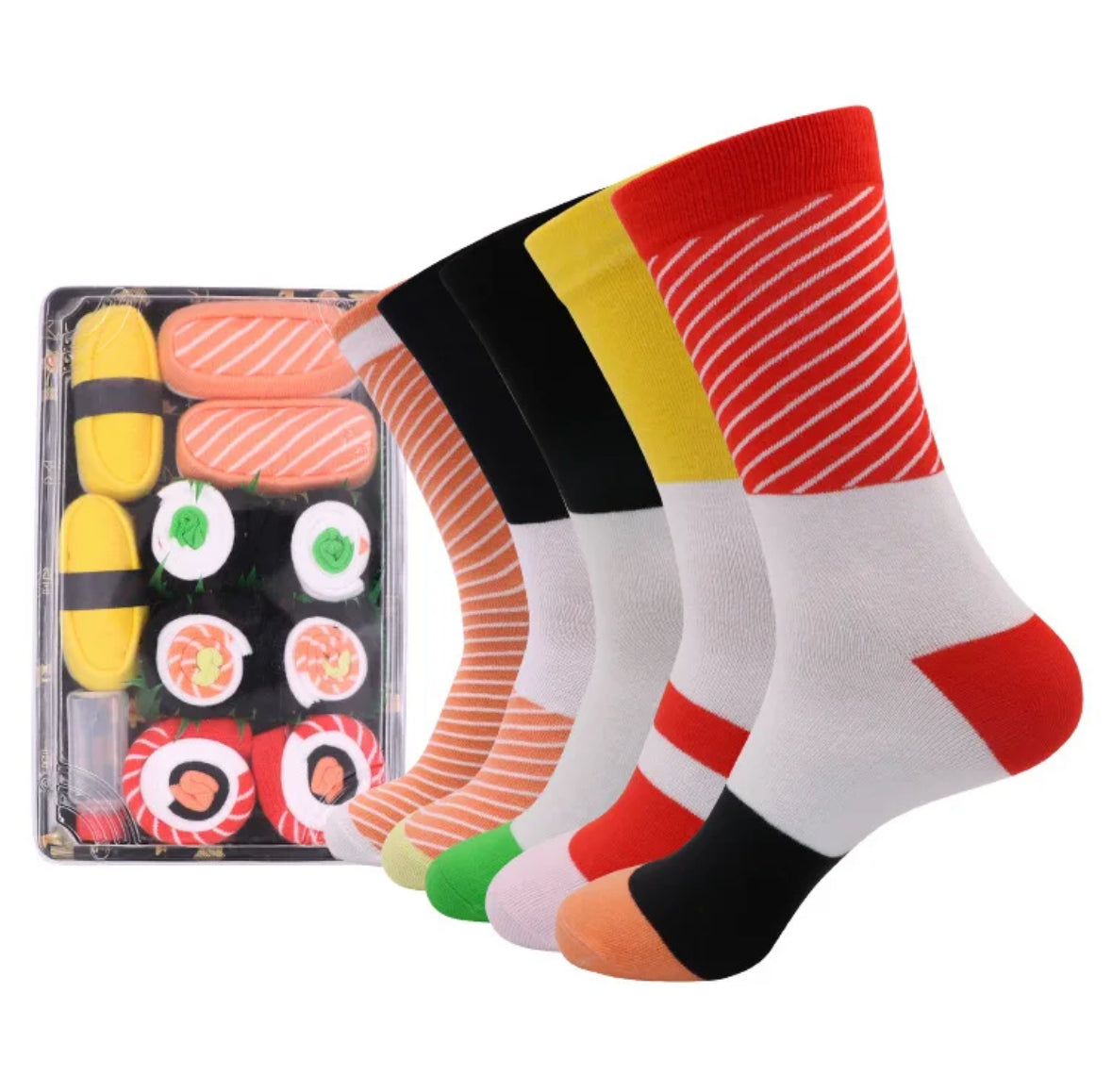 Lustige Socken mit Fast-Food Design aus Weichem Material | Einheitsgrösse für Spass und Komfort