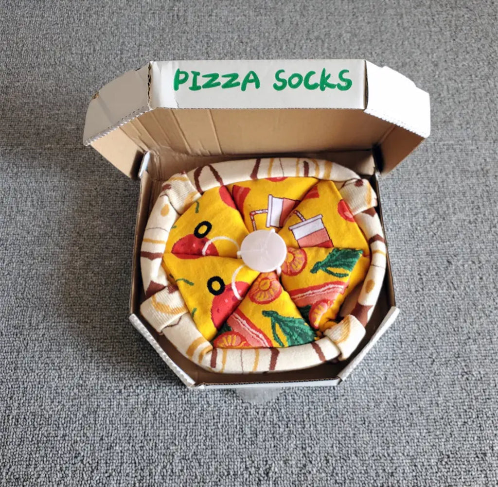 Lustige Socken mit Fast-Food Design aus Weichem Material | Einheitsgrösse für Spass und Komfort