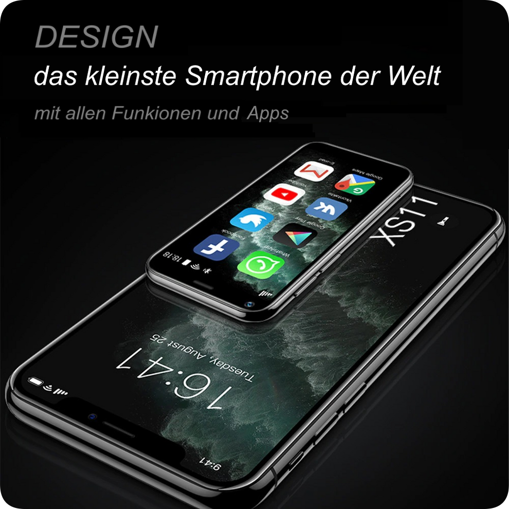Mini Smartphone XS11 | Kompaktes Android Handy mit Dual-SIM und 5G Unterstützung | Perfekt für Social Media 1