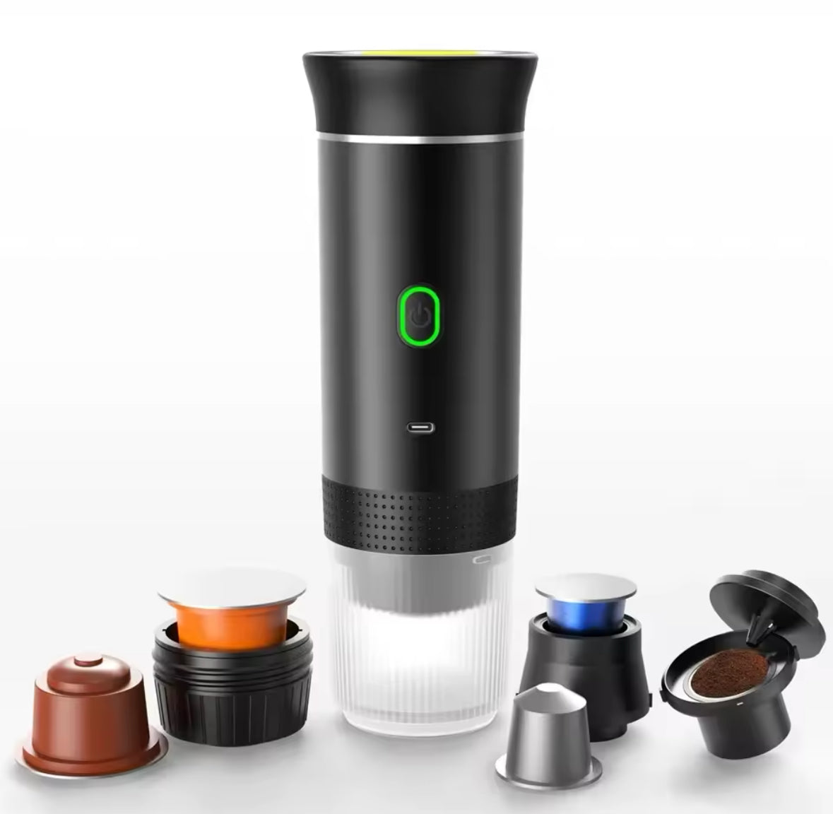 Mobile Espressomaschine | Akku-Betriebene Kaffeemaschine mit Heizfunktion | Perfekt für Reisen und Outdoor 1
