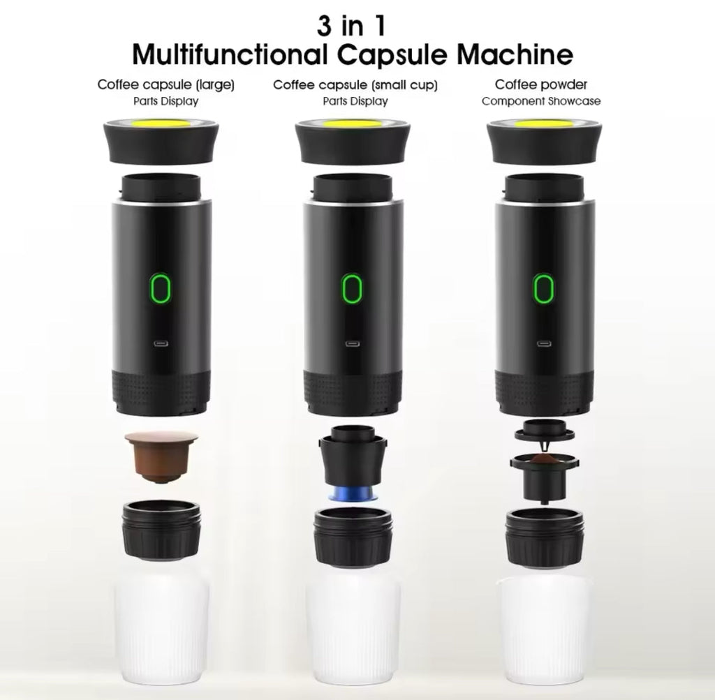 Mobile Espressomaschine | Akku-Betriebene Kaffeemaschine mit Heizfunktion | Perfekt für Reisen und Outdoor 5
