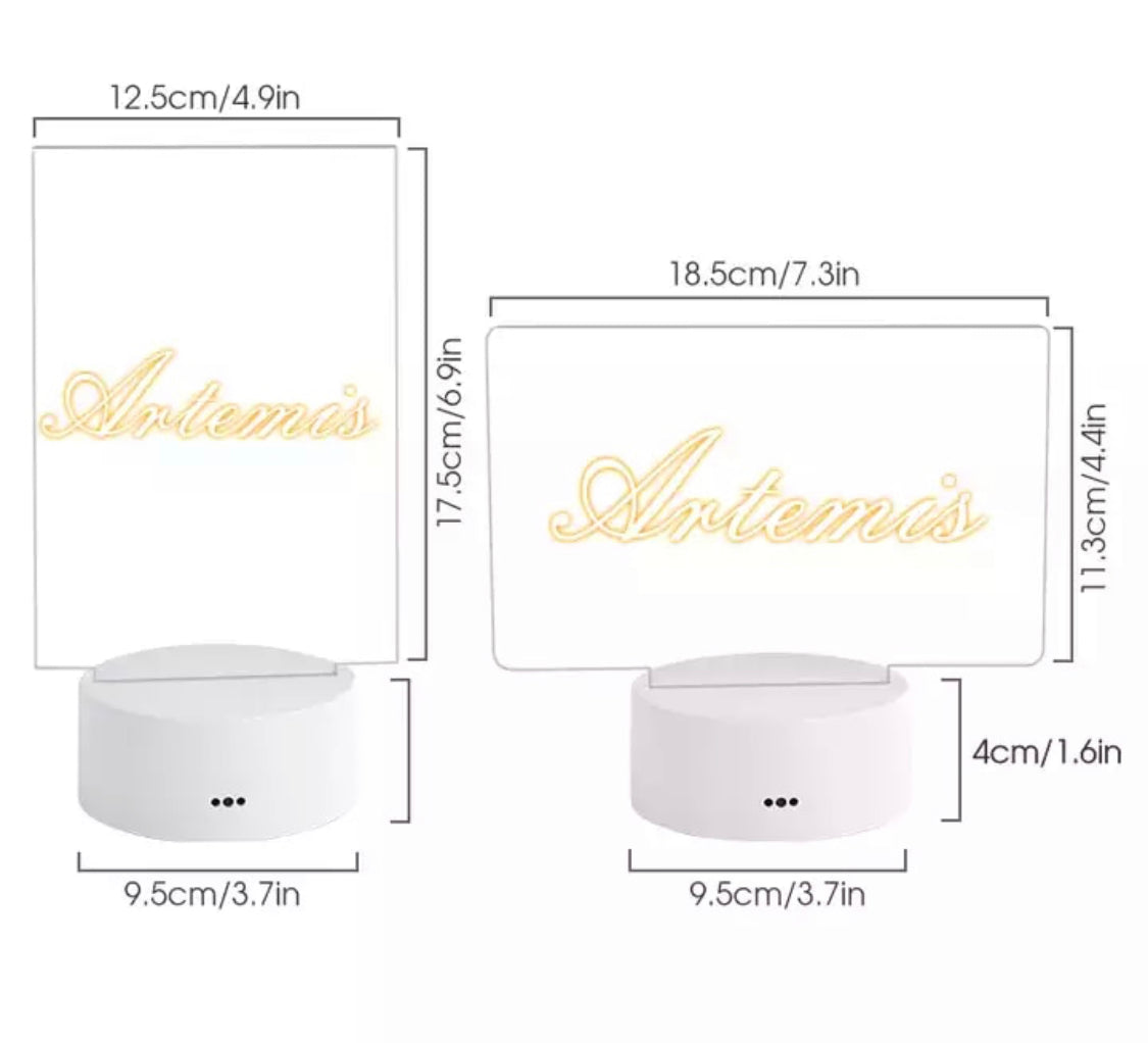 Multifunktionale LED-Notiztafel | Touch-Funktion & Wiederverwendbare Acryloberfläche für Kreative Notizen 3