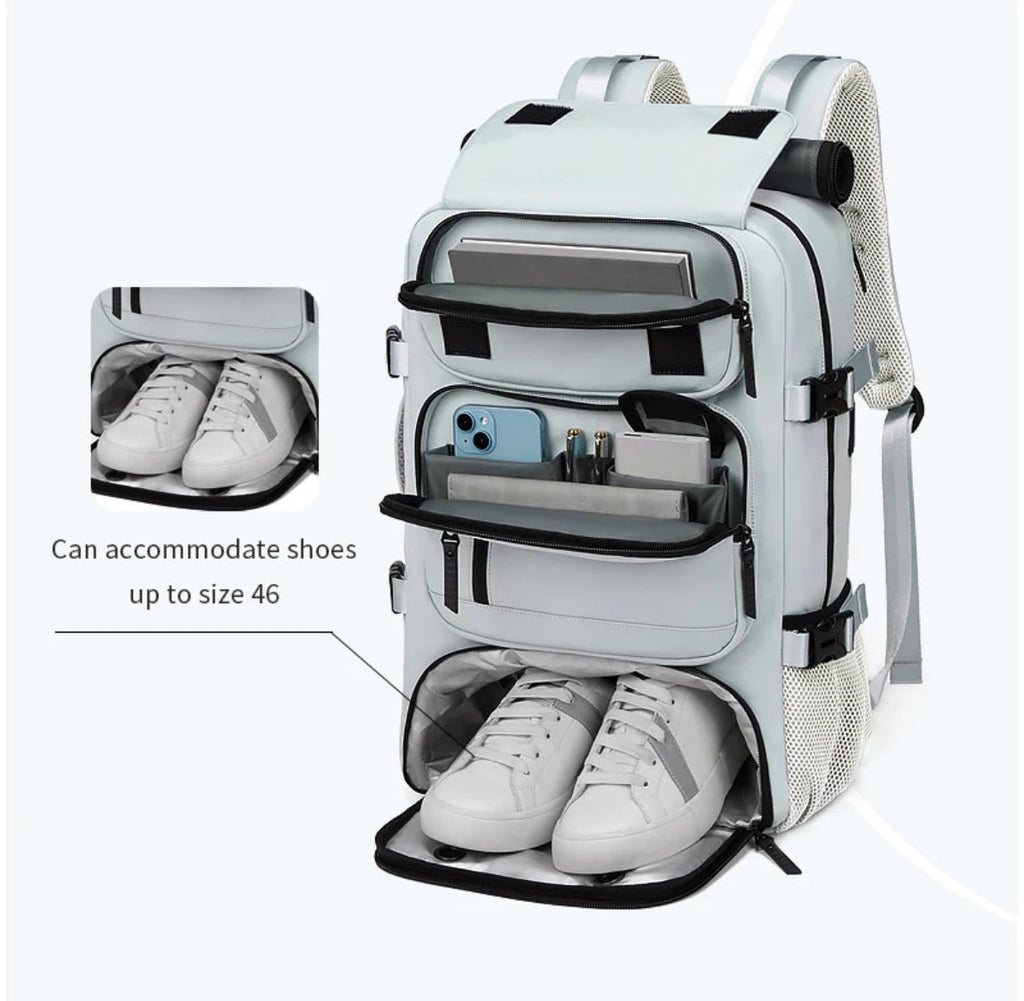 Multifunktionaler XXL Rucksack mit Wasserdichtem Material und Schuh-Fach | Ideal für Reisen und Sport