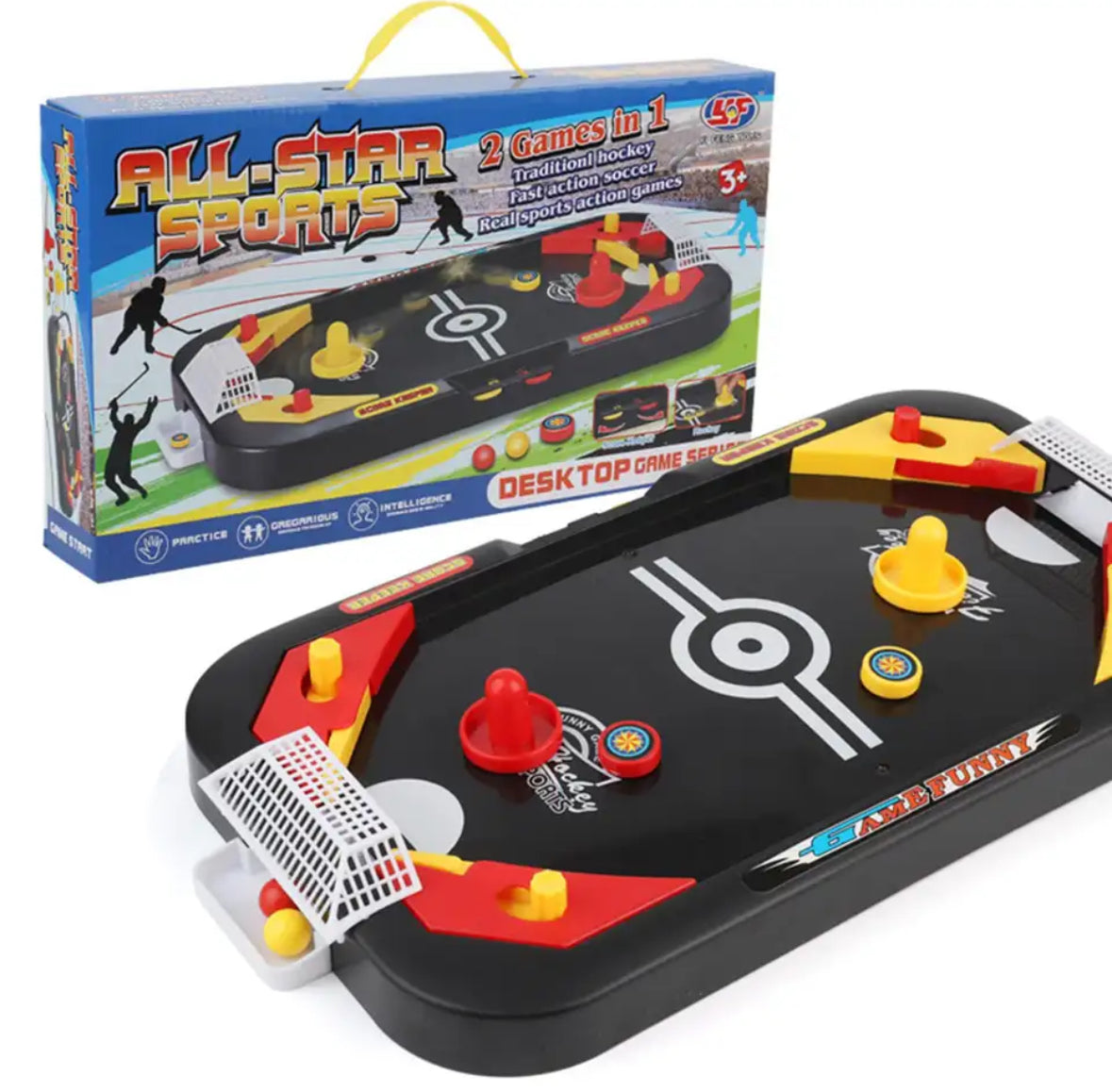Multifunktionales 2-in-1 Airhockey & Flipper Brett für Spaß und Unterhaltung 2